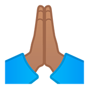 🙏🏽 Emoji Manos En Oración: Tono De Piel Medio en Google Android 11.0.