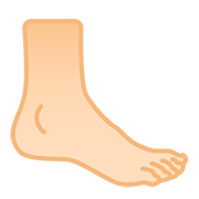 🦶🏻 Emoji Fuß: helle Hautfarbe Google Android 11.0.