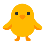 Emoji 🐥 Pulcino Visto Di Fronte su Google Android 11.0.