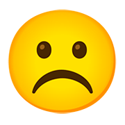 ☹️ Emoji Cara Con El Ceño Fruncido en Google Android 11.0.