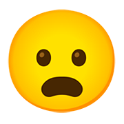 😦 Emoji Cara Con El Ceño Fruncido Y La Boca Abierta en Google Android 11.0.