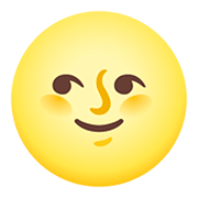 🌝 Emoji Luna Llena Con Cara en Google Android 11.0.