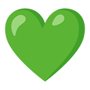 💚 Emoji Coração Verde na Google Android 11.0.