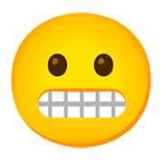 😬 Emoji Grimassen schneidendes Gesicht Google Android 11.0.