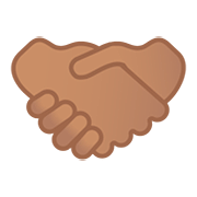 🤝🏽 Emoji Handschlag, mittlere Hautfarbe Google Android 11.0.