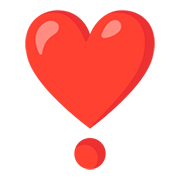 ❣️ Emoji Exclamação De Coração na Google Android 11.0.