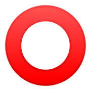 ⭕ Emoji Círculo Rojo Hueco en Google Android 11.0.