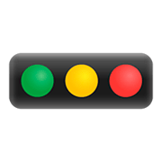 Émoji 🚥 Feu Tricolore Horizontal sur Google Android 11.0.