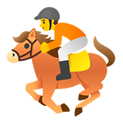 🏇 Emoji Corrida De Cavalos na Google Android 11.0.