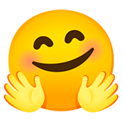 Emoji 🤗 Faccina Che Abbraccia su Google Android 11.0.