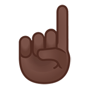 ☝🏿 Emoji Dedo índice Hacia Arriba: Tono De Piel Oscuro en Google Android 11.0.