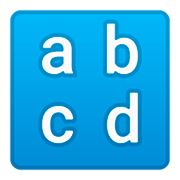 🔡 Emoji Eingabesymbol lateinische Kleinbuchstaben Google Android 11.0.