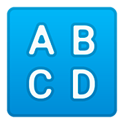 🔠 Emoji Eingabesymbol lateinische Großbuchstaben Google Android 11.0.
