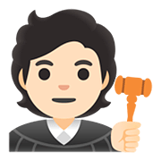 🧑🏻‍⚖️ Emoji Juiz No Tribunal: Pele Clara na Google Android 11.0.