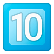 Émoji 🔟 Touches : 10 sur Google Android 11.0.