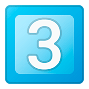 Emoji 3️⃣ Tasto: 3 su Google Android 11.0.