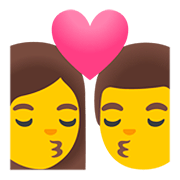 👩‍❤️‍💋‍👨 Emoji Beijo: Mulher E Homem na Google Android 11.0.