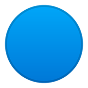 🔵 Emoji Círculo Azul Grande en Google Android 11.0.