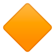 🔶 Emoji Rombo Naranja Grande en Google Android 11.0.