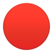 🔴 Emoji Círculo Rojo Grande en Google Android 11.0.