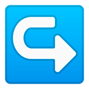 Émoji ↪️ Flèche Courbe Droite sur Google Android 11.0.