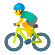 Emoji 🚴‍♂️ Ciclista Uomo su Google Android 11.0.