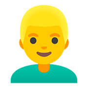 👱‍♂️ Emoji Mann: blond Google Android 11.0.