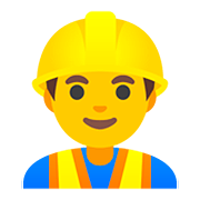 👷‍♂️ Emoji Bauarbeiter Google Android 11.0.