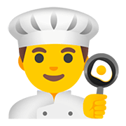 Emoji 👨‍🍳 Cuoco su Google Android 11.0.