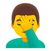 Emoji 🤦‍♂️ Uomo Esasperato su Google Android 11.0.