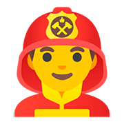 Emoji 👨‍🚒 Pompiere Uomo su Google Android 11.0.