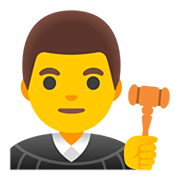 Emoji 👨‍⚖️ Giudice Uomo su Google Android 11.0.