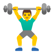 🏋️‍♂️ Emoji Homem Levantando Peso na Google Android 11.0.