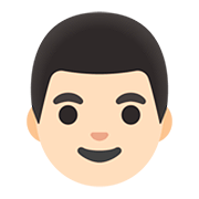 👨🏻 Emoji Mann: helle Hautfarbe Google Android 11.0.