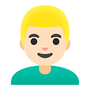 👱🏻‍♂️ Emoji Mann: helle Hautfarbe, blond Google Android 11.0.