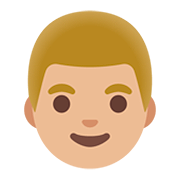 👨🏼 Emoji Hombre: Tono De Piel Claro Medio en Google Android 11.0.