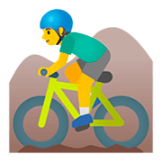 🚵‍♂️ Emoji Hombre En Bicicleta De Montaña en Google Android 11.0.
