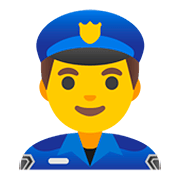 👮‍♂️ Emoji Agente De Policía Hombre en Google Android 11.0.
