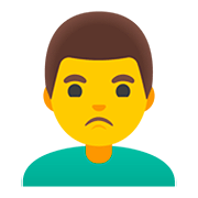Emoji 🙎‍♂️ Uomo Imbronciato su Google Android 11.0.