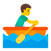 🚣‍♂️ Emoji Mann im Ruderboot Google Android 11.0.