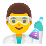 Émoji 👨‍🔬 Scientifique Homme sur Google Android 11.0.