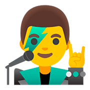 👨‍🎤 Emoji Cantor na Google Android 11.0.