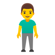 Emoji 🧍‍♂️ Uomo In Piedi su Google Android 11.0.