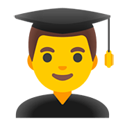 👨‍🎓 Emoji Estudiante Hombre en Google Android 11.0.