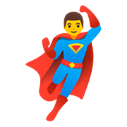 🦸‍♂️ Emoji Superhéroe en Google Android 11.0.