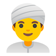 Emoji 👳‍♂️ Uomo Con Turbante su Google Android 11.0.