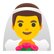 Émoji 👰‍♂️ Homme Avec Voile sur Google Android 11.0.