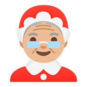 🤶🏼 Emoji Mamá Noel: Tono De Piel Claro Medio en Google Android 11.0.