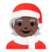 🧑🏿‍🎄 Emoji Noel: Pele Escura na Google Android 11.0.