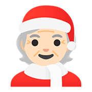 Emoji 🧑🏻‍🎄 Santa Claus: Carnagione Chiara su Google Android 11.0.